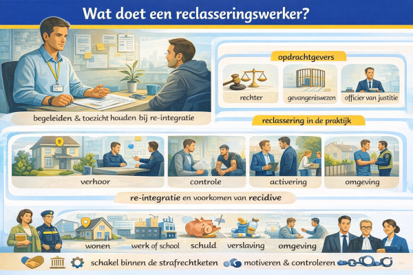 Alles over het beroep reclasseringswerker Wat doet een reclasseringswerker